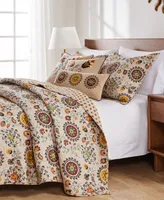 Greenland Home Fashions Andorra Quilt Set, 3-Piece Full - Queen