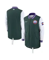 Men's Nike Green Colorado Rockies City Connect Full-Zip Dugout Jacket