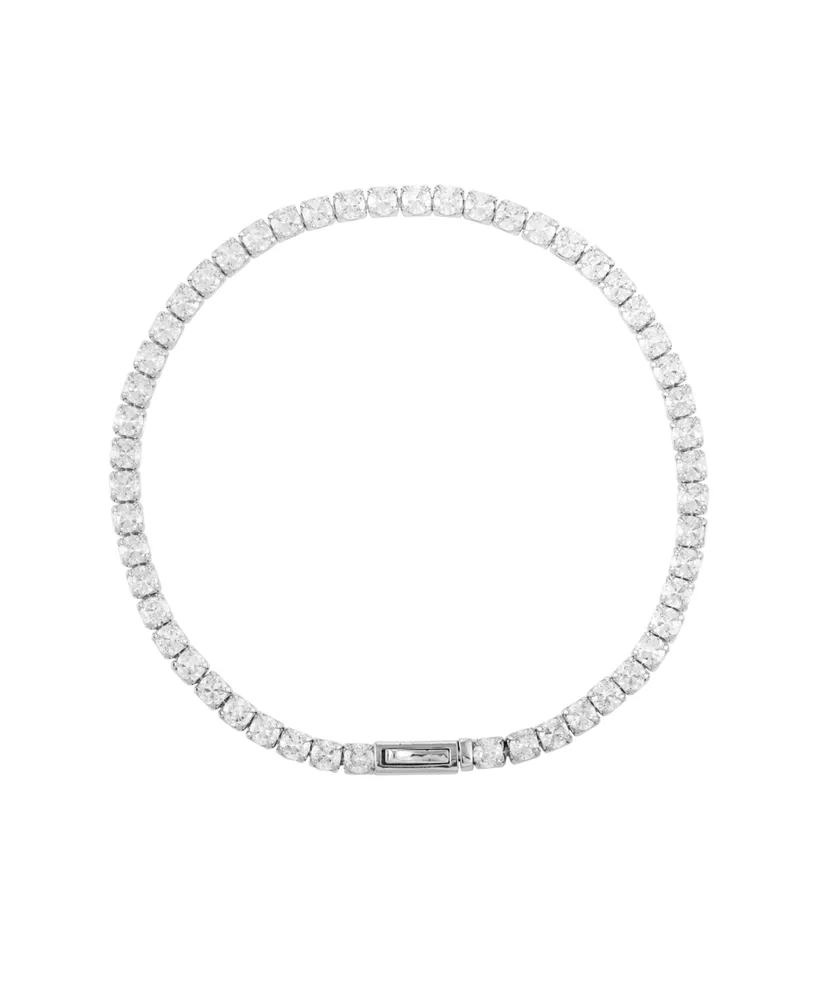 Vince Camuto Silver-Tone Cubic Zirconia Tennis Bracelet - Silver