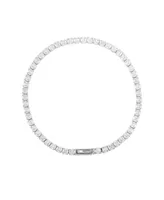 Vince Camuto Silver-Tone Cubic Zirconia Tennis Bracelet - Silver