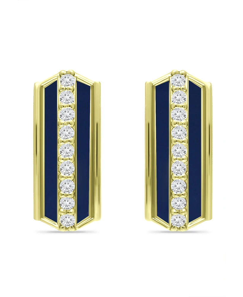 Giani Bernini Cubic Zirconia Huggie Hoop Earrings