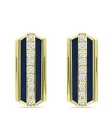 Giani Bernini Cubic Zirconia Huggie Hoop Earrings