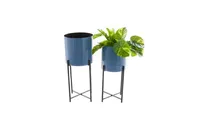 CosmoLiving by Cosmopolitan Contemporary Planters with Stand