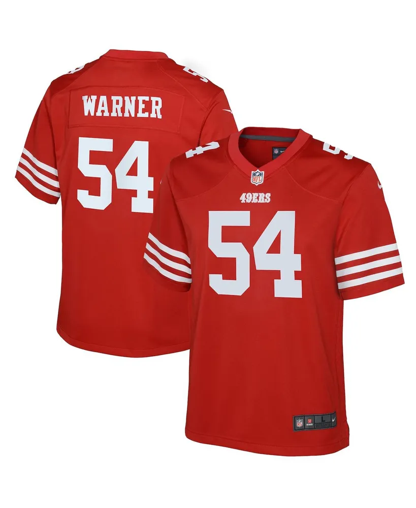 Nike Youth Boys Nike Fred Warner Scarlet San Francisco 49Ers Game Jersey