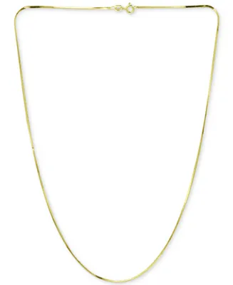 Giani Bernini Square Snake Link 16" Chain Necklace in 18k Gold-Plated Sterling Silver, Created for Macy's
