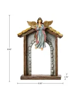 Glitzhome Resin Nativity Figurine Set