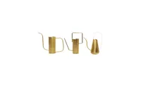 Metal Glam Planters, Set of 3 - Gold