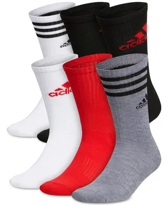 adidas Men's Athletic Cushioned Mixed Crew Socks - 6pk.