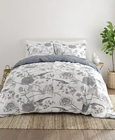 Home Collection Premium Molly Botanicals Reversible Comforter Set, King/California King