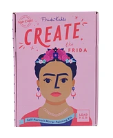 Kids Crafts Create Like Frida Self-Portrait Mirror Painting Craft Kit, Set of 16