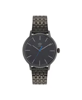 adidas Unisex Three Hand Code One Gunmetal Gray Stainless Steel Bracelet Watch 38mm