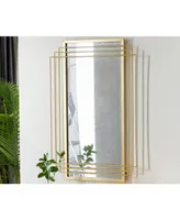 CosmoLiving by Cosmopolitan Glam Metal Wall Mirror, 36" x 24" - Gold