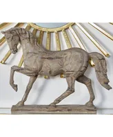 Vintage-like Horse Sculpture, 18" x 21"