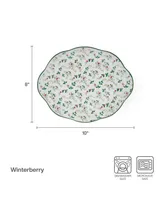 Winterberry Holiday Platters, Set of 2