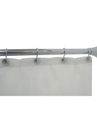 Lavender and Sage Adjustable Curtain Tension Shower Rod Hooks, Set of 13, 42" - 72"