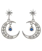 Girls Crew Blue Moon Earrings - Silver