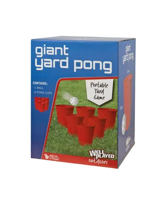 Giant Yard Pong Set, 7 Pieces