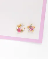 Girls Crew Aurora Moon Star Studs Earrings - Gold