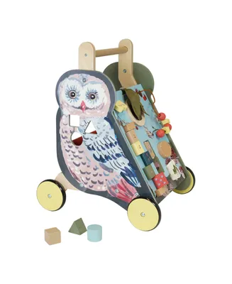 Manhattan Toy Company Wildwoods Owl Wooden Push Cart