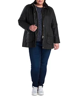 Barbour Women's Plus Size Classic Beadnell Waxed Cotton Raincoat