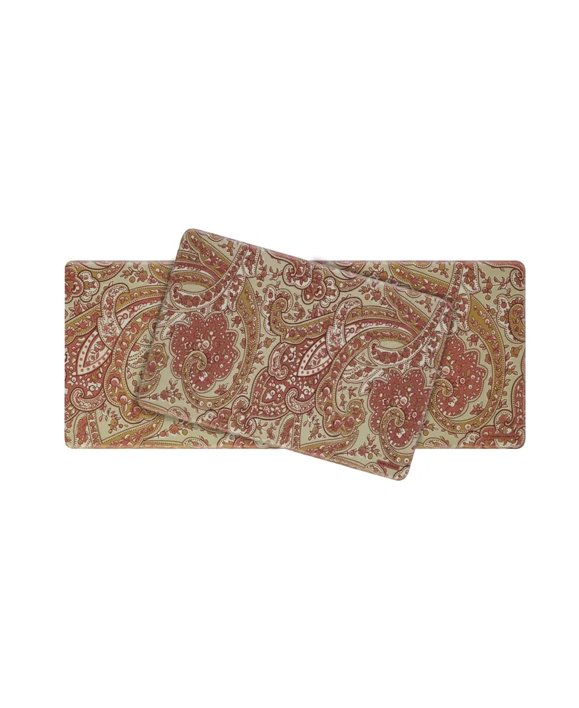 Laura Ashley Vanessa Wellness Mats, Set of 2 - Rust