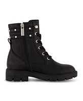 Dkny Big Girls Stassi Stone Crystal Stud Collar Moto Boots