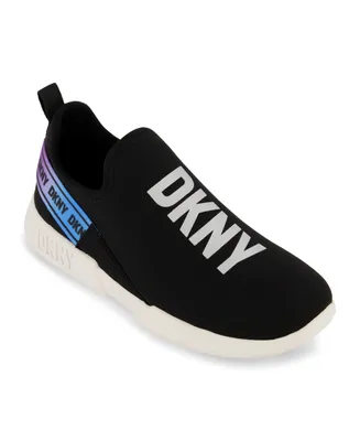Dkny Little Girls Lightweight Slip On Ombre Logo Sneakers