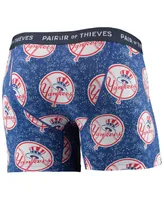 Men's Pair Of Thieves Navy, Blue New York Yankees Super Fit 2-Pack Boxer Briefs Set