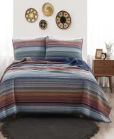 Brooklyn Loom Met Stripe Yarn Dye 3 Piece Quilt Set, King