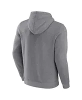 Men's Fanatics Heathered Gray Brooklyn Nets Off The Bench Color Block Pullover Hoodie