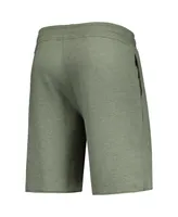 Men's Concepts Sport Heathered Olive Oakland Athletics Mainstream Tri-Blend Shorts