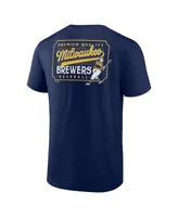 Men's Fanatics Navy Milwaukee Brewers Iconic Bring It T-shirt