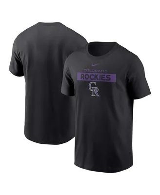 Men's Nike Black Colorado Rockies Team T-shirt