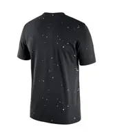 Men's Nike Black Brooklyn Nets Courtside Splatter T-shirt
