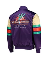 Men's Mitchell & Ness Hardwood Classics Nba All-Star Weekend Satin Full-Button Jacket