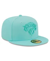 Men's New Era Turquoise York Knicks Color Pack 59FIFTY Fitted Hat