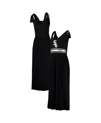 Women's G-iii 4Her by Carl Banks Black Chicago White Sox Game Over Maxi Dress