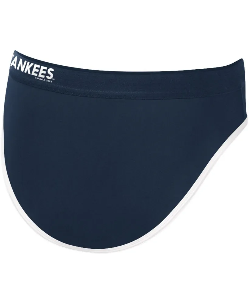Women's G-iii 4Her by Carl Banks Navy New York Yankees Southpaw Bikini Bottom