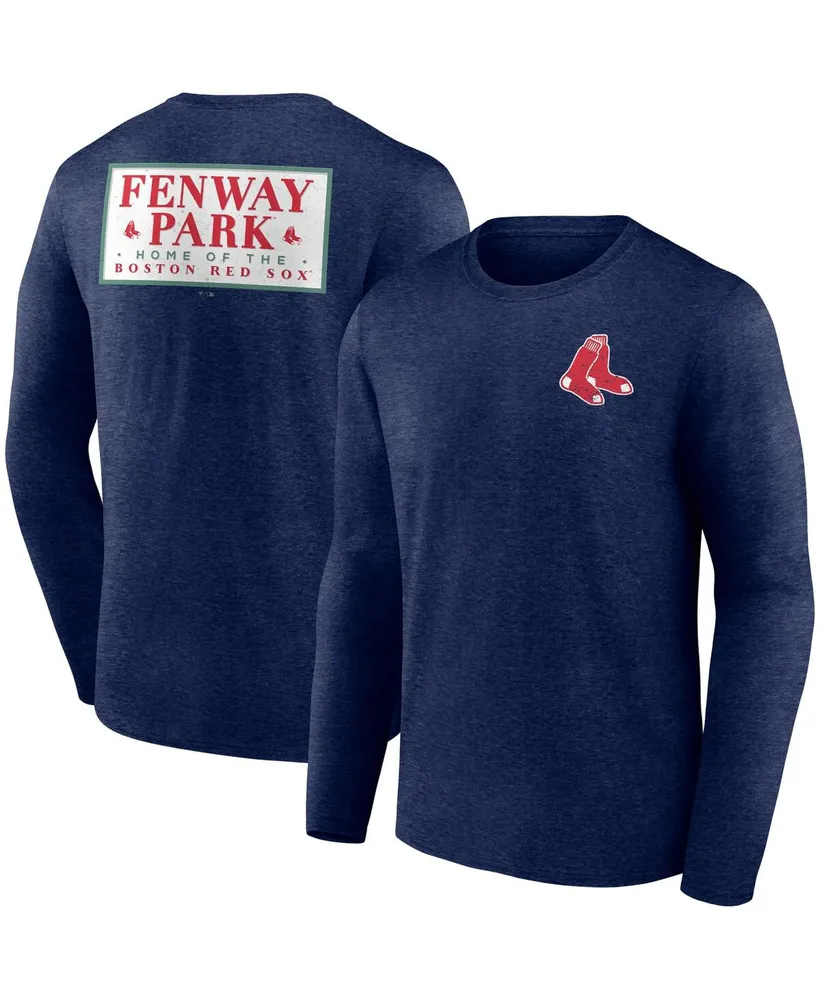 Men's Fanatics Branded White Boston Red Sox Pressbox Long Sleeve T-Shirt