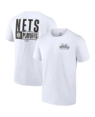 Men's Fanatics White Brooklyn Nets 2022 Nba Playoffs Dunk T-shirt