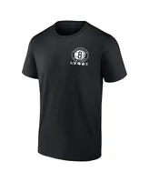 Men's Fanatics Black Brooklyn Nets Basketball Street Collective T-shirt