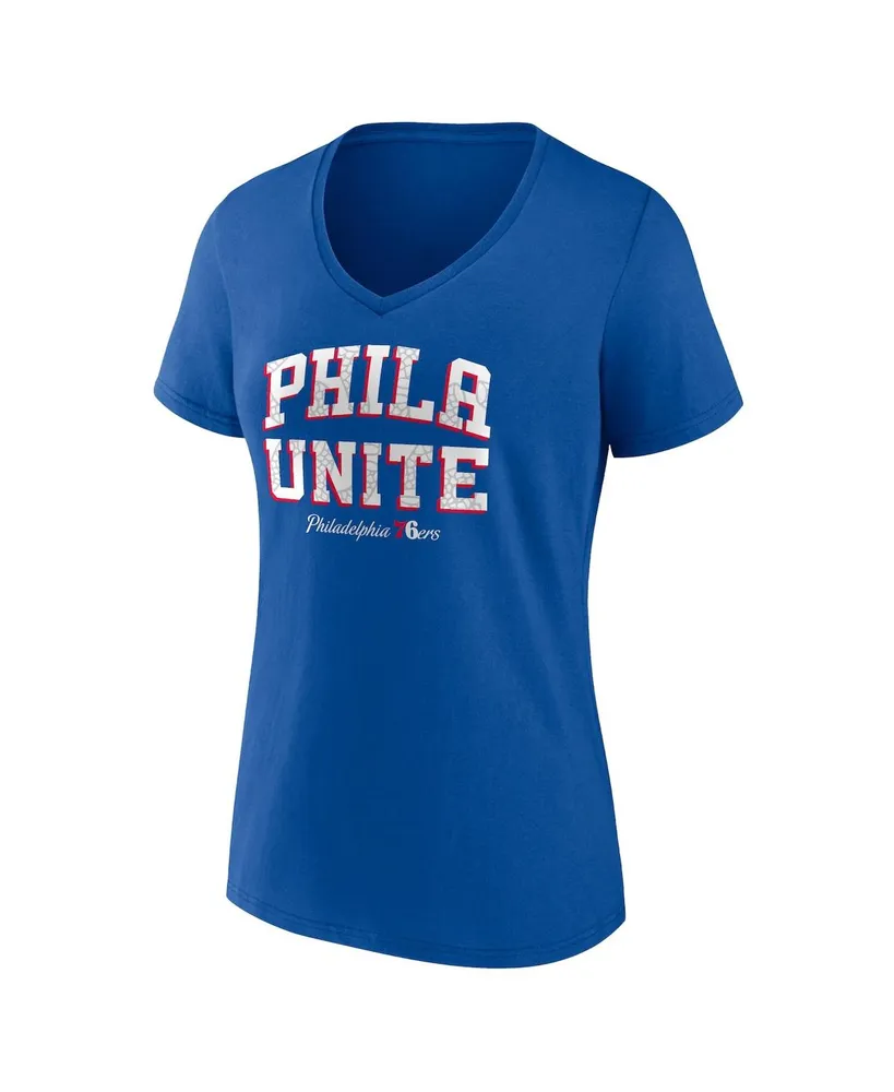 Women's Fanatics Royal Philadelphia 76ers Hometown Collection T-shirt