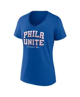 Women's Fanatics Royal Philadelphia 76ers Hometown Collection T-shirt