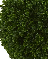 Nearly Natural 3.5' Boxwood Double Ball Artificial Topiary Tree Uv Resistant