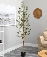 Nearly Natural 82" Olive Artificial Tree