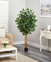 Nearly Natural 5' Artificial Ficus Tree