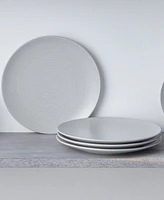 Noritake Swirl Coupe Dinner Plates, Set of 4