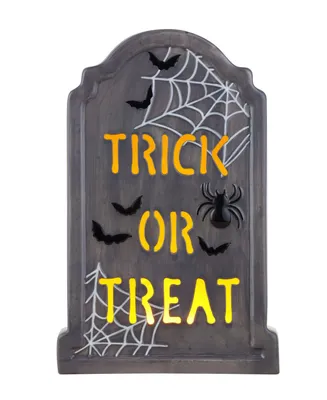 10" Led Tombstone -Trick or Treat