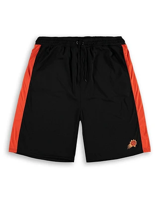 Men's Fanatics Black, Orange Phoenix Suns Big and Tall Performance Shorts