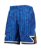 Men's Mitchell & Ness Blue Orlando Magic Hardwood Classics Lunar New Year Swingman Shorts